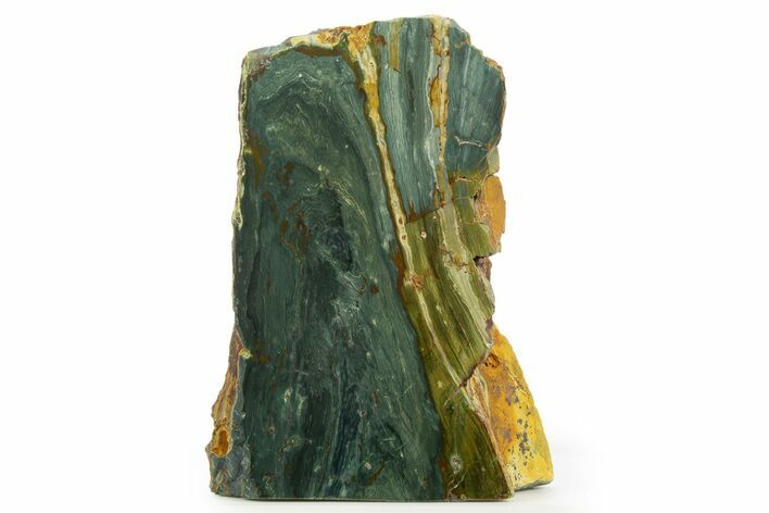 Free-Standing, Gary Green Jasper (Larsonite) Bog Wood - Oregon #334845